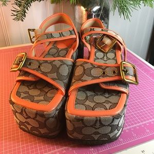 Coach platform shoes